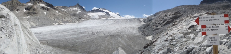 Il Pian di Neve dalla Vedretta del Mandron