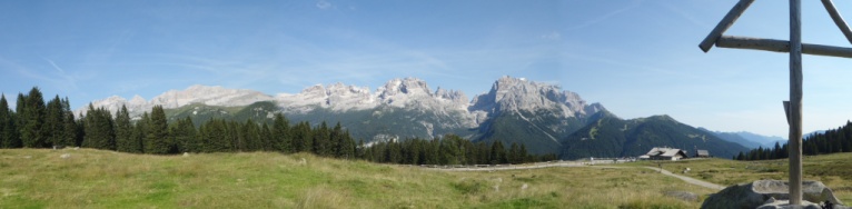 Il Gruppo del Brenta da Malga Ritort